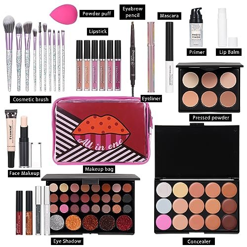 Makeup-Kit-For-Wonmen-Full-Kit-Eyeshadow-Eyeliner-lipgloss-Lipstick-Makeup-brushes-Mascara-Eyebrow-pencil-Concealer-Face-Powder-Primer-make-up-Set-For-Girls-Beginners-0-0