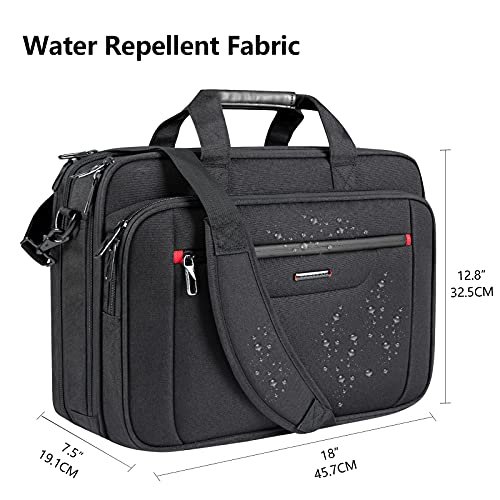 VANKEAN-Laptop-Briefcase-Premium-Laptop-Case-Fits-Up-to-173-Inch-Business-Shoulder-Bag-Laptop-Expandable-Water-Repellent-Messenger-Bag-for-MenWomen-Computer-Bag-for-TravelBusinessBlack-0-0