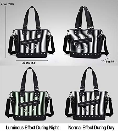 Women-Fashion-Rivet-Handbag-Purse-Luminous-Canvas-Punk-Tote-with-Shoulder-Strap-Crossbody-Bag-Large-Capacity-0-1